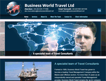 Tablet Screenshot of businessworldtravel.net