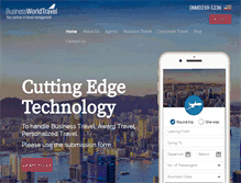 Tablet Screenshot of businessworldtravel.com